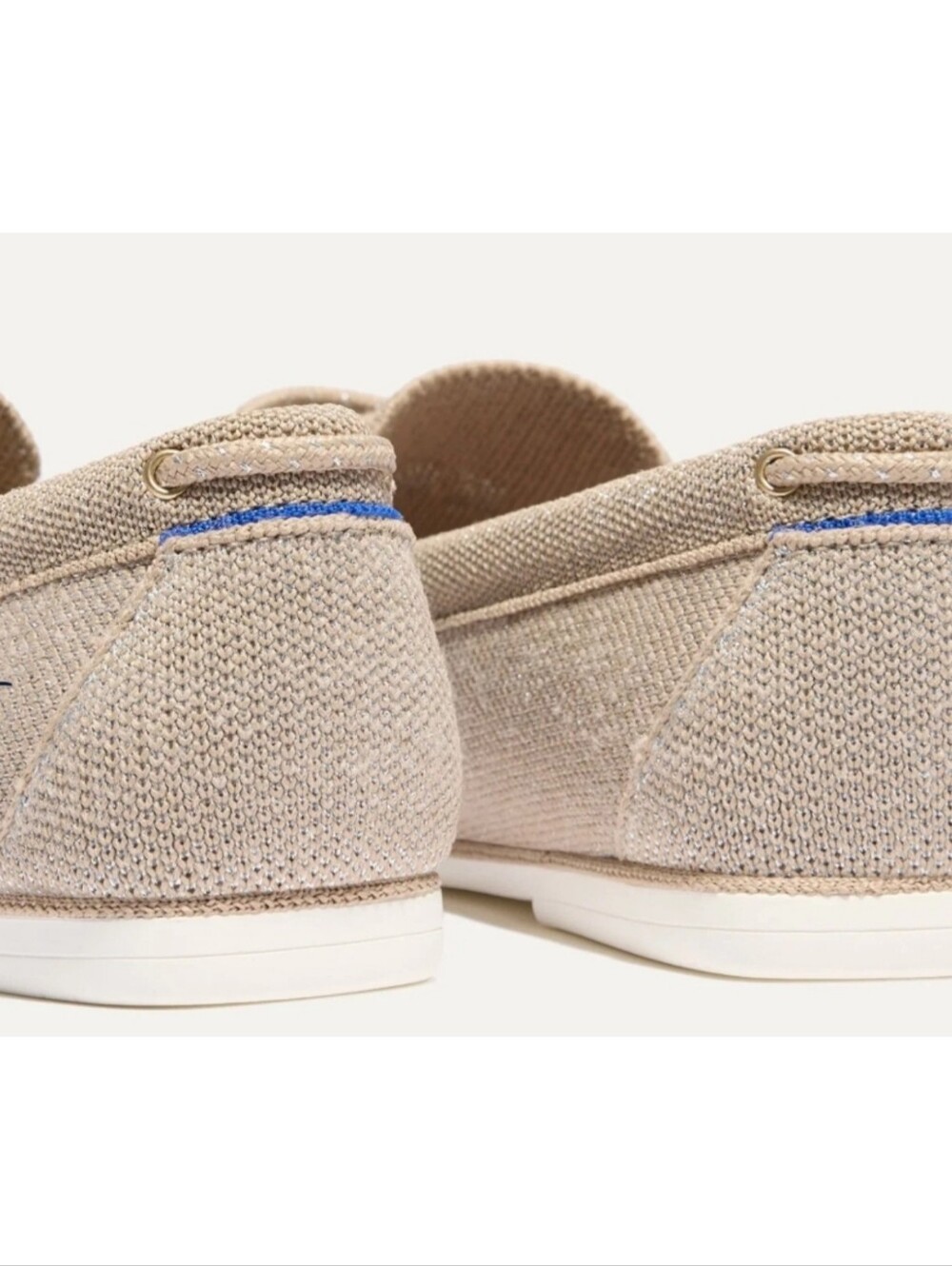 Rothy's The Boat Shoes In Shimmery Sand Slip On - Picture 13 of 15
